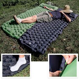 Colchón inflable para exteriores, colchoneta de relleno de aire para dormir, impermeable, individual, para viaje, portátil, para acampar, cojín para dormir