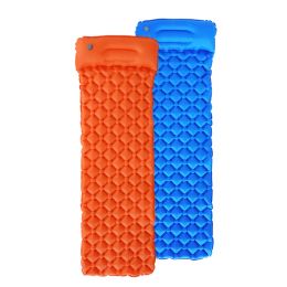 Mat Innovatief slaapmatje Snelvullende airbag Campingmat Iatable matras met kussen Life Rescue Kussen Opklapbaar bed