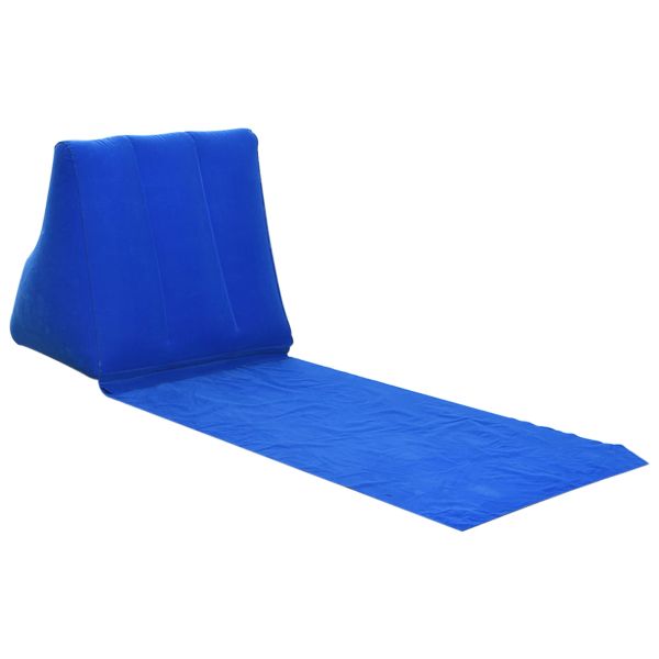 Mat Leisure Lounger Cushion Backrest Camping Outdoor Portable Planche Place Mat de plage Forme de coin pliable Pleil de dos Soft Areat à l'épreuve