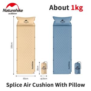 Mat Naturehike Outdoor Slaapmat met Kussen Iatable Tent Slaapmatje Camping Opvouwbare Draagbare Splitsen Picknick Slaapmat