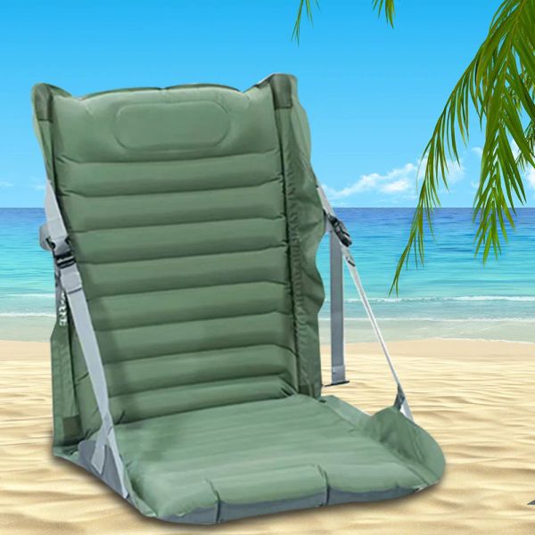 Tapis nouveau 1 pièces camping en plein Air gonflable chaise pliante pique-nique plage salon portable siège coussin dossier inclinable Air chaise