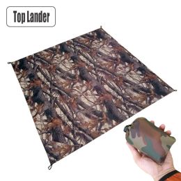 Mat Tapis de Camping de poche extérieur Camouflage imperméable à l'eau tapis de couchage pliant Camo ultraléger plage famille voyage tapis de pique-nique