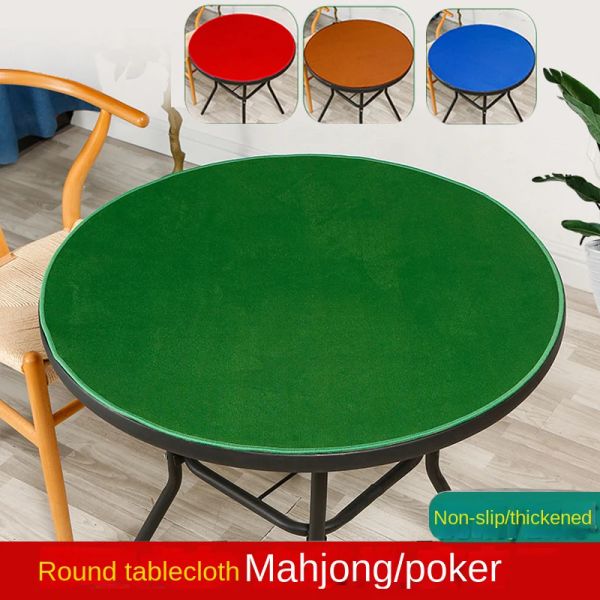 Tapis rond couverture tapis de Table de Poker nappe de Mahjong épaissi antidérapant tapis de Poker Noice nappes jeu résistant en caoutchouc tapis de jeu