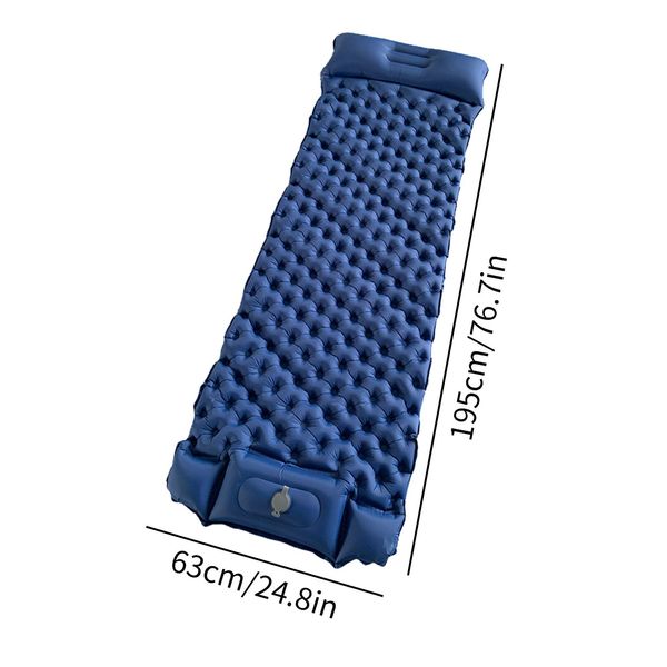 Tapis de couchage de Camping auto-gonflant, matelas de Camping gonflable léger avec Valve de pompe, tapis de couchage en mousse à Air