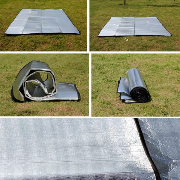 Tapis de Camping imperméable en feuille d'aluminium EVA, pliable, pliable, pour dormir, voyage, pique-nique, plage, tapis d'extérieur pour tente, randonnée