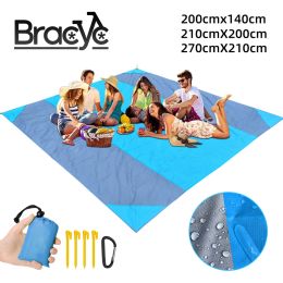 Estera impermeable para playa, colchoneta Extra grande para acampar al aire libre, manta plegable, colchón de bolsillo sin arena, estera de Picnic ligera portátil