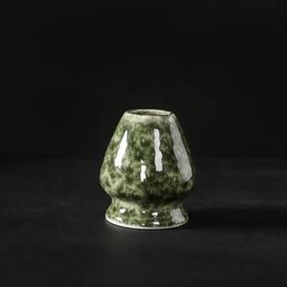 Matcha Whisk Holder Tea Ceremony Bowl Traditional Starter Ceramic n Stand pour débutant 240426
