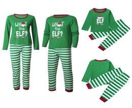 Matching Family Clothing Sets 2019 Nieuwjaar Kerstpyjama's Familie Matching Outfits Moeder Dochter Son Son Family Sleepwear 8089851