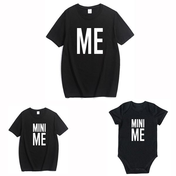 Assortiment MINI ME T-shirt Papa Tenues Père Fils Papa Bébé Enfants Famille Maman et Vêtements 210417