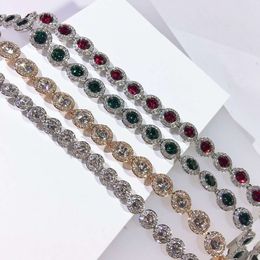 Bracelet de boucle en diamant en or rose assorti Bracelet femelle Bracelet en cristal femelle en cristal femelle