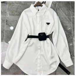 Bijpassende taille tas P Nieuwe damespak Shirt kleding Kleding Dames Jurken Casual Vrouw Vrouwen Deskleding Club Kleed Mashions Lange mouwen gekleed 01