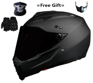 Mate Black Dual Sport Off Road Motorcycle Casque Dirt Bike ATV Dot Certified M Blue Full Face Casco pour Moto Sport7506348