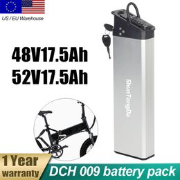 G-REX E-Bike batterij 48V 17,5Ah opvouwbare elektrische fietsbatterij DCH-009 52V 17,5Ah opvouwbare ebike akku voor burchoa r5 pro polarna M5 Yamee fat bear 750S elektrische fiets