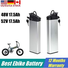 Mate X E Bike Battery 48V 17.5Ah Ebike Paquete de batería de tubo interno 52V 17.5amp 14Ah para CMACEWHEEL RX20 Lankeleisi x3000plus 750W Bicicleta eléctrica plegable