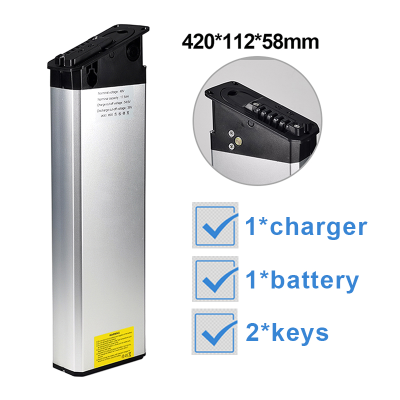 Mate X Remplacement Batterie Ebike 48V 17.5AH Li-ion rechargeable pour le vélo pliable du Danemark Akku