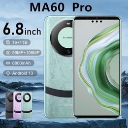MATE60 Pro grand écran téléphone portable Android 8.1 Smartphone tout-en-un 1 Go + 16 Go