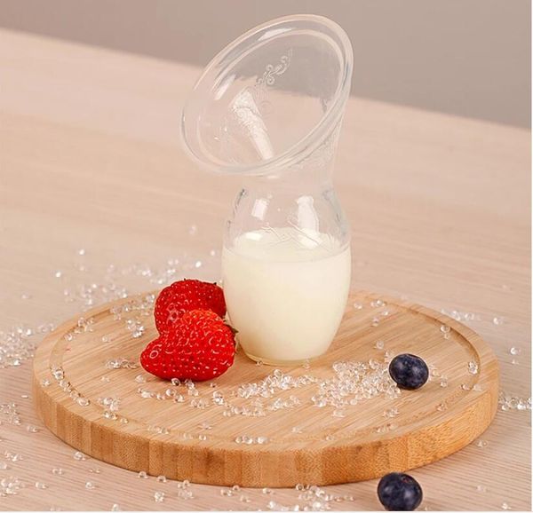 Milk Milk Collector Food Grade Silicone Manual Pumps de silicone mammaire Savers de lait maternel