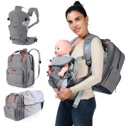 Mochila de maternidad para bebé múltiple multifunción mochila con portador para bolsa de pañales de mamá nacido baby bag 2312227