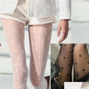 Bas de maternité 2023 Mode Luxe Bot Sexy Bas Serrés Legging Collants Femme Lettre Imprimé Flocage Bas Anti-Crochet Si Dhiss
