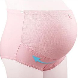 Bas de maternité coton femmes pantalons courts grossesse culotte ample taille haute sous-vêtements