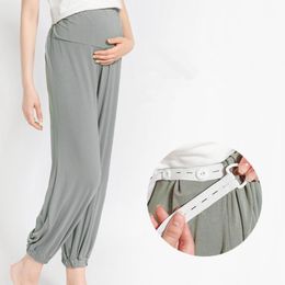 Bas de maternité Fdfklak pantalon taille haute pleine longueur vêtements de grossesse pour femmes enceintes pantalon vêtements vêtements de nuit