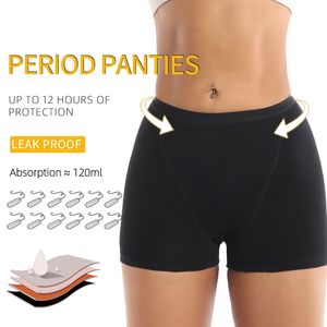 Maternity Bottoms Heavy Flow Menstrual Panties 4-Layer Leak Proof Cotton Boyshorts Period Underwear Absorbent Overnight Incontinence Boxer Briefs 230512