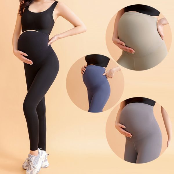 Bas de maternité Vêtements d'extérieur Pantalons de yoga de sport Leggings de maternité Pantalon de soutien du ventre Vêtements pour femmes