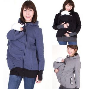 Porte-maternité support de bébé veste mère kangourou sweats à capuche multicolores