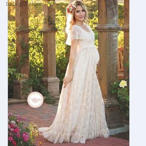 Maternity Dresses 2017 Women White Skirt Maternity Photography Props Lace Pregnancy Clothes Maternity Dresses For pregnant Photo Shoot Clothing T230523