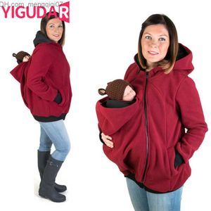 Zwangerschapsjurken Babyriemjack Kangoeroe-hoodie Winter Zwangerschaps-hoodie Zwangerschapsjas Z230728