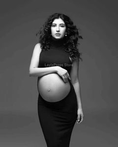 Zwangerschapsjurken zwarte zwangerschapsjurk bodycon zwangerschap jurk voor fotoshoot open buik zwangerschapskleding fotografie put gemonteerd jurk babydouche t240509