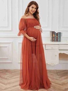 Vestidos de maternidad sesiones de fotos de maternidad elegantes vestidos de larga duración para mujeres embarazadas.