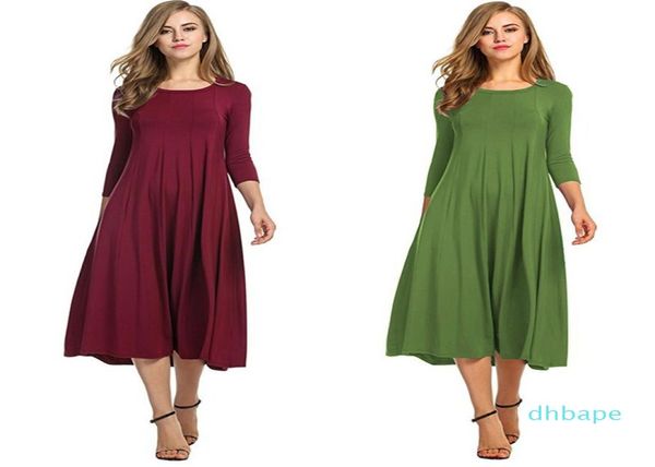 Vestidos de maternidad ropa de moda para mujeres vestidos casuales de manga larga s m l xl xxl xxxlplus tamaño de niña embarazada vestida 12 color7645380