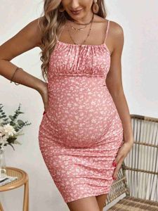 Zwangerschapsjurken Buitenlandse handel in Europa en de Verenigde Staten zwangere vrouwen met bloemenbanden gewikkeld rond hun heupen tanktops jurken WX5.26kmte