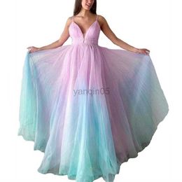 Robes de maternité Robes arc-en-ciel Accessoires de photographie de maternité Robe en tulle pour la grossesse Shooting Mesh Robe tutu pour femmes V-Neck Vêtements de maternité HKD230808