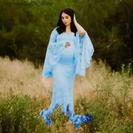 Robes de maternité en dentelle sexy femme enceinte sirène robe de grossesse Photo SHAPP