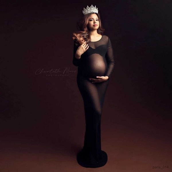 Robes de maternité Straddle Mode Femmes Enceintes Photos Vêtements Jupe Studio Photos Doux Fée Enceinte Goût Maman Portrait Robe