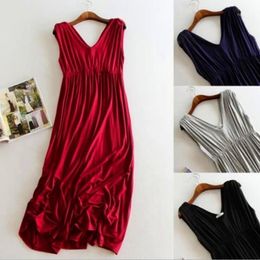 Moederschap Jurken Dames Comfortabele Casual Daily Draag Zwangere Solid Color Dress Modal Cotton voor Part Town Po Shoot