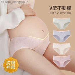 Maternity Intimates 5 sous-vêtements de maternité d'été en coton fin sans couture avec taille basse et abdomen adaptés aux femmes enceintes de 40 ans Z230801