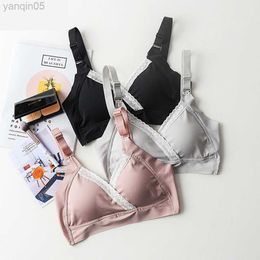 Zwangerschap Intimates Breast Feeding beha zonder stalen ring verzamelde katoen zwangere dames ondergoed tijdens zwangerschap Puur katoen comfortabel bhhkd230812