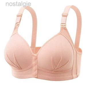 La maternité intime le type de bouton avant Brassiere Brassiere Maternity Bras élargir le confort de grossesse Easy Mallfeeding Soutien de la lactation D240426