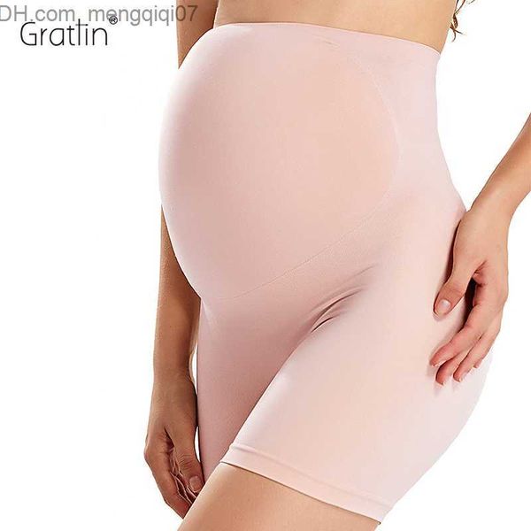 Maternity Intimates Gratlin Abdominal Support Mujeres embarazadas Shaping Shorts Mujeres Cintura alta Suave Ultra Thin Medium Thick Ropa interior Pantalones Z230802