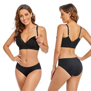 Maternité Intimates Soutien-gorge d'allaitement de maternité Femmes Soutien-gorge d'allaitement en dentelle Amovible Rembourré Grossesse Femmes Sous-vêtements Hauts Soutien Gorge Allaitement 230927