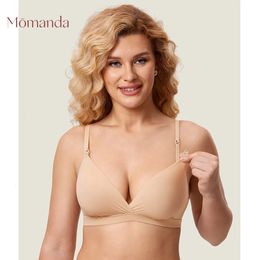 Zwangerschapsintimates MOMANDA Natural Fit Crossover Zwangerschapsvoedingsbeha Draadvrij Zwangere vrouwen Borstvoeding Linerie Pregency Accessoires 230927