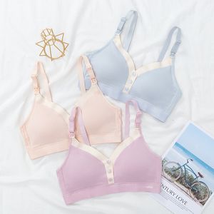 La maternité intime le soutien-gorge infirmier des vêtements de bouton avant lingerie sans fil sous-vêtements pour les femmes enceintes confortables Drop 230201