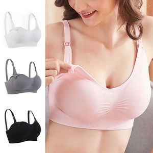 Maternité intime femme enceinte soutien-gorge blanc sans fil de soins de soutien-gorge