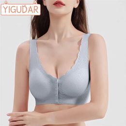 Zwangerschap Intimates Zwangere dames kleding Zomerzorg Bra voorkant gesloten borstvoeding zwangerschap zwanger ondergoed bralette verzamelen crop top d240517