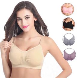 La maternité intime enceinte de sous-vêtements pour femmes enceintes soutien-gorge de soutien-gorge nourricière de grossesse de grossesse de grossesse Bras enceintes de soutien-gorge enceinte de lasage respirant