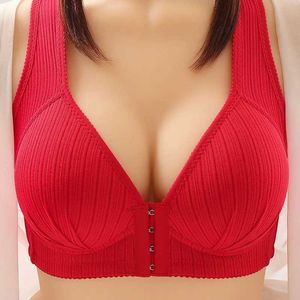 Zwangerschap Intimates Sexy Sluiting Bra vrouwen vooraan bevestiging beha draadloze beha's voor vrouwen push -up lingerie plus size brassiere sexy vrouwen y240515