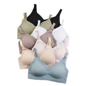 Zwangerschap Intimates Ultra dunne lasers snijden damesvoeding Bra Afneembare kussentype Verpleegkundige beha grote push-up-omhoog zwangerschapszorg